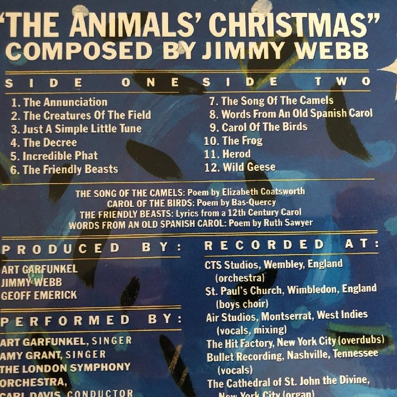 アート・ガーファンクル/エイミー・グラント Art Garfunkel / Amy Grant 1986年 LPレコード The Animals' Christmas 米国盤｜astrotunes｜06
