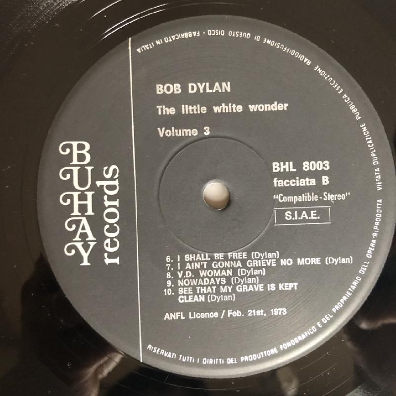 激レア ボブ・ディラン Bob Dylan 1975年 LPレコード The Little White Wonder - Volume 3 重量盤｜astrotunes｜08