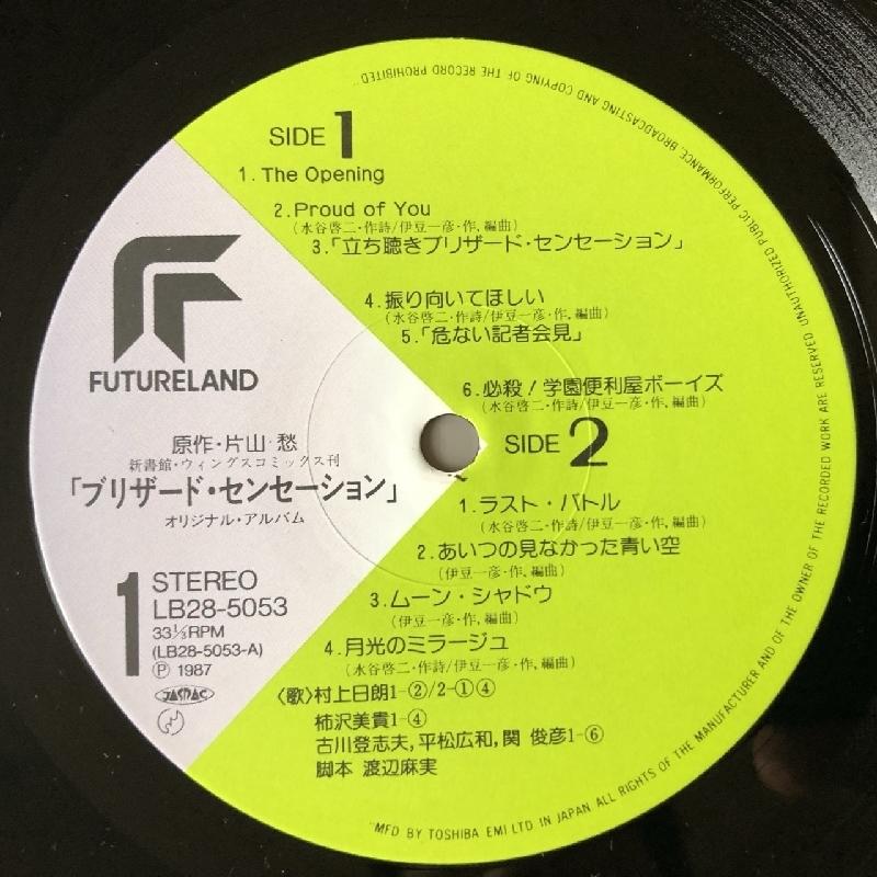 ブリザード・センセーション Blizzard Sensation 1987年 LPレコード