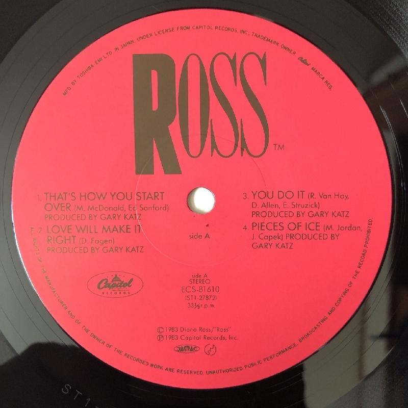 美盤 ダイアナ・ロス Diana Ross 1983年 LPレコード ロス 名盤