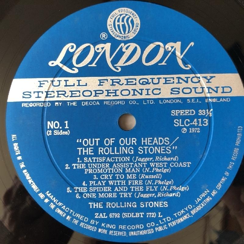 【並上品ＬＰレコード】ローリング・ストーンズ／アウト・オブ・アワー・ヘッズ ローリング・ストーンズ Rolling Stones 1972年 LPレコード