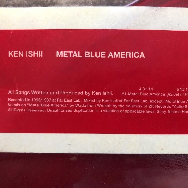 良盤 レア物 ケン・イシイ Ken Ishii 1997年 2枚組LPレコード メタル・ブルー・アメリカ Metal Blue America