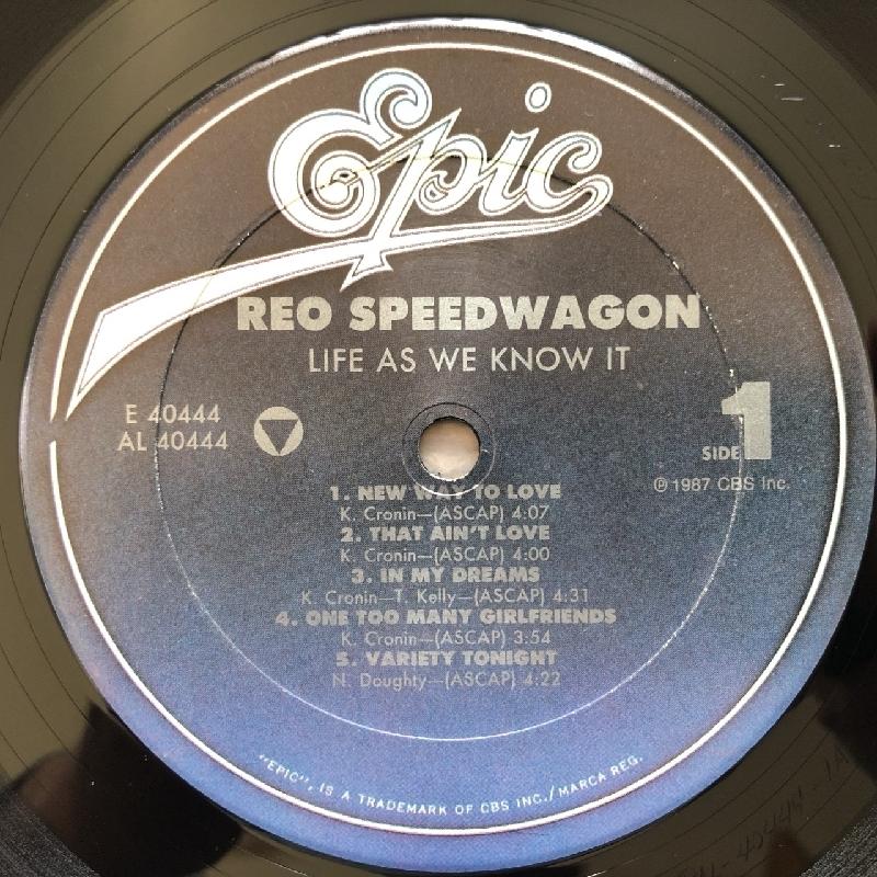 美盤 REOスピードワゴン REO Speedwagon 1987年 LPレコード 人生は 
