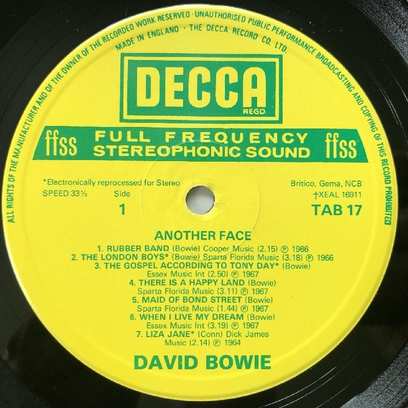 美盤 デビッド・ボウイ David Bowie 1981年 LPレコード アナザー