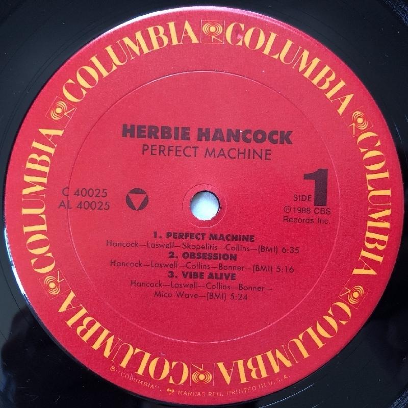 ハービー・ハンコック Herbie Hancock 1988年 LPレコード Perfect Machine 名盤 米国オリジナルリリース盤