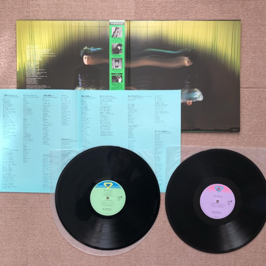 原田知世　レコード　見本盤　盤極美品　帯付き 傷なし美盤 良ジャケ 原田知世 Tomoyo Harada 1986年 2枚組LPレコード