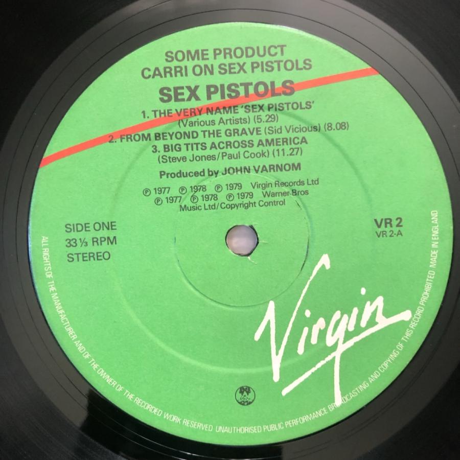 美盤 セックス・ピストルズ Sex Pistols 1979年 LPレコード サム 