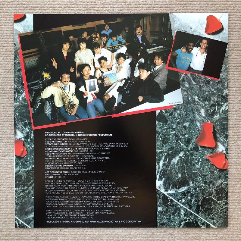 傷なし美盤 美ジャケ ほぼ新品 角松敏生 Toshiki Kadomatsu 1985年 LP