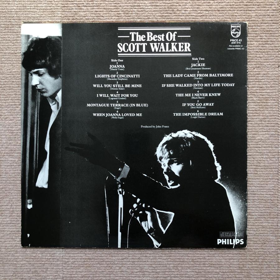 激レア スコット・ウォーカー Scott Walker 1982年 LPレコードThe Best Of Scott Walker 英国盤 Walker Brothers Joanna｜astrotunes｜02