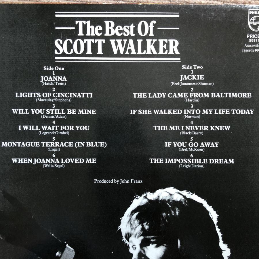 激レア スコット・ウォーカー Scott Walker 1982年 LPレコードThe Best Of Scott Walker 英国盤 Walker Brothers Joanna｜astrotunes｜06
