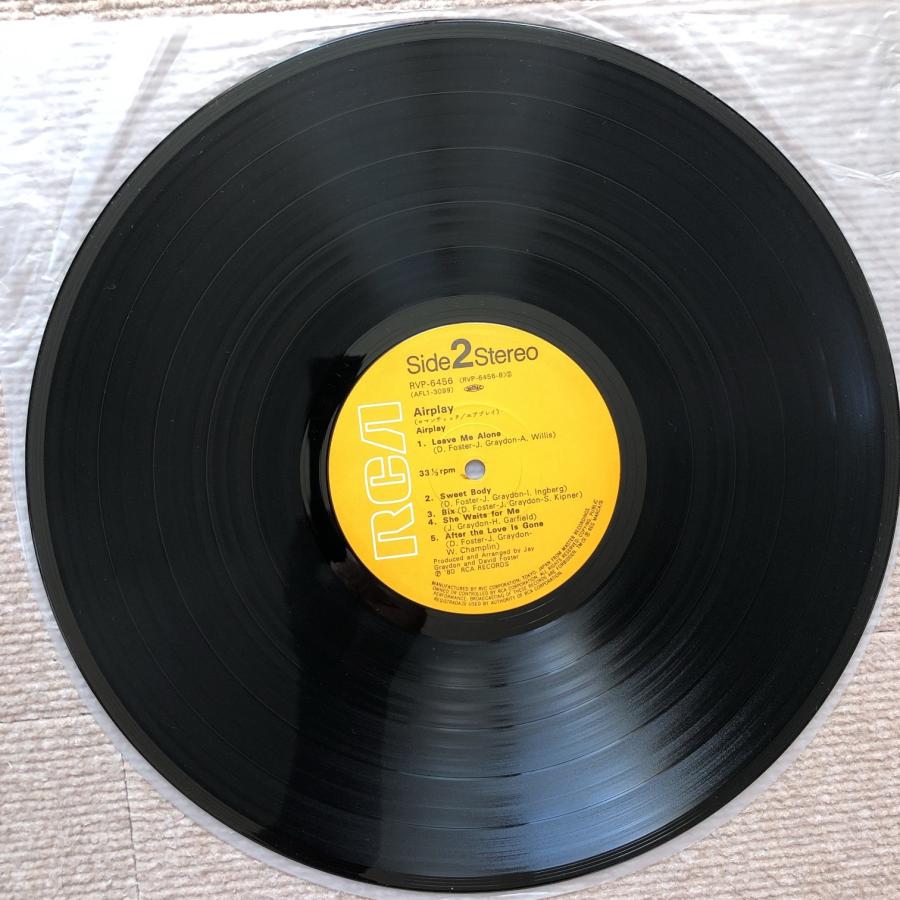 美盤 エアプレイ Airplay 1980年 LPレコード ロマンティック 名盤 国内