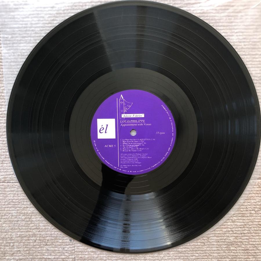 ルイ・フィリップ Louis Philippe 1986年 LPレコード Appointment With
