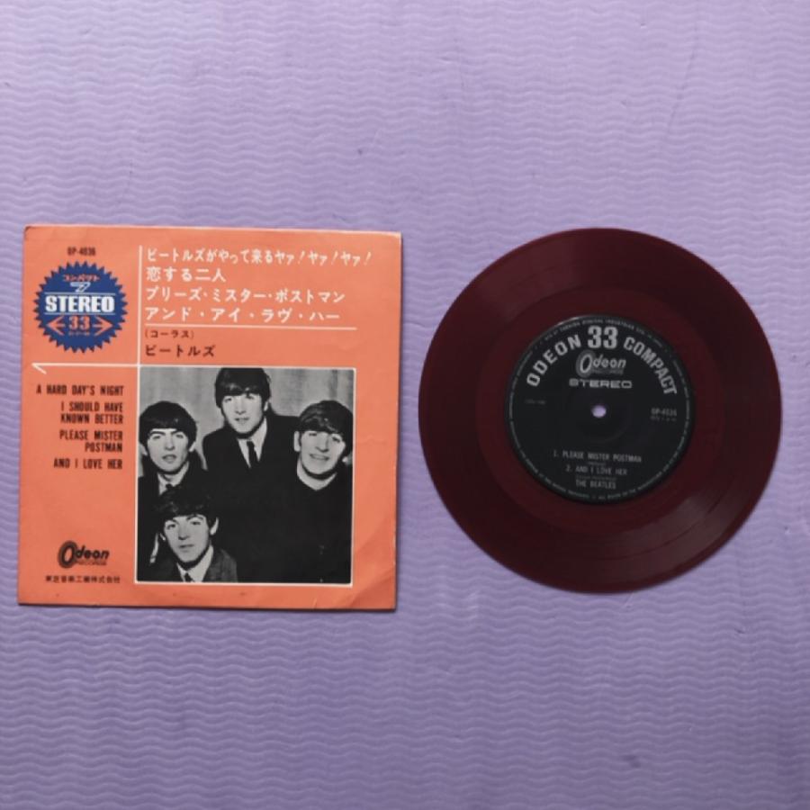 ザ・ビートルズ レッドカラー ブルーカラー レコード 帯付き 赤レコードレア帯】ビートルズ/1962-1966/レッドカラーレコード