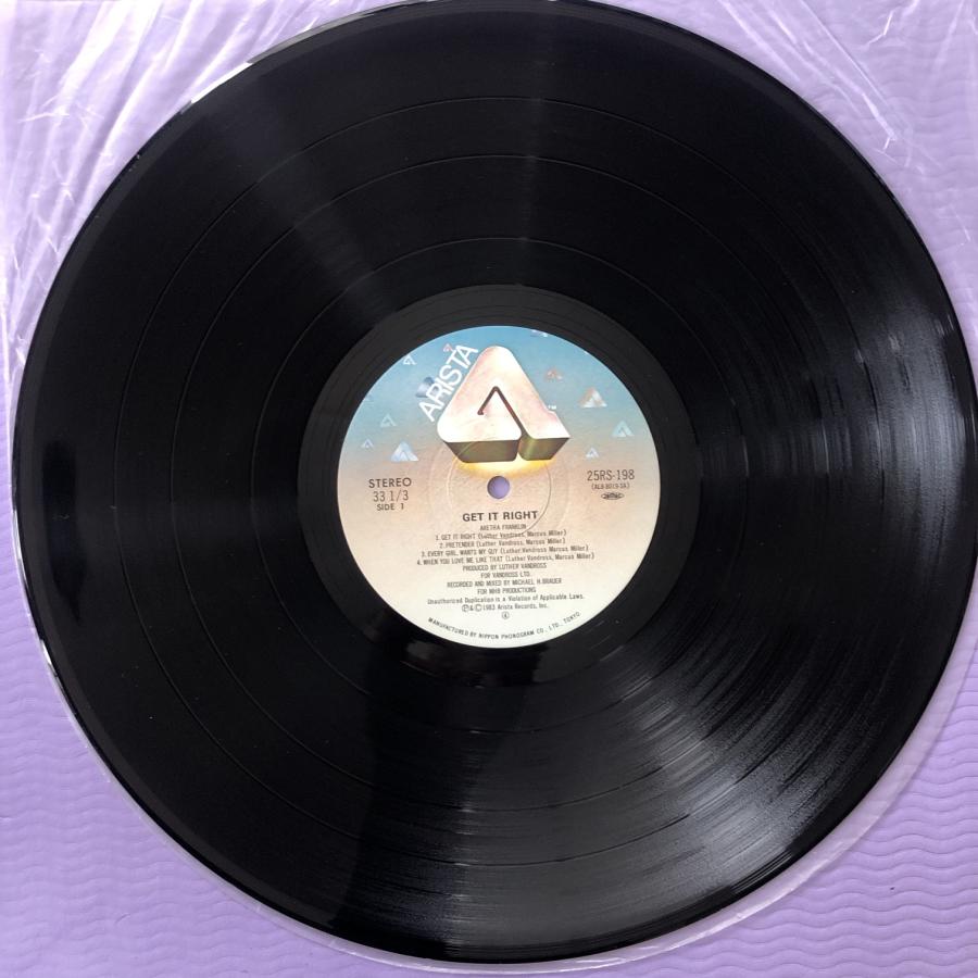 傷なし美盤 アレサ・フランクリン Aretha Franklin 1983年 LPレコード 