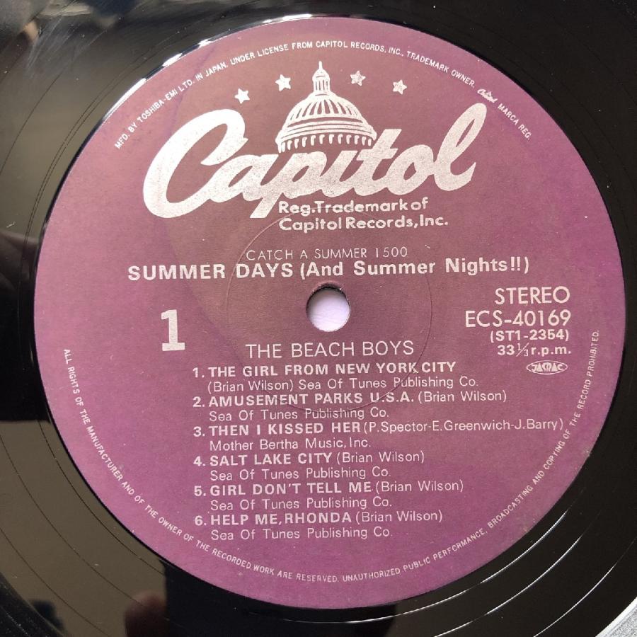 良盤 ビーチ・ボーイズ Beach Boys 1982年 LPレコード サマー・デイズ Summer Days (And Summer