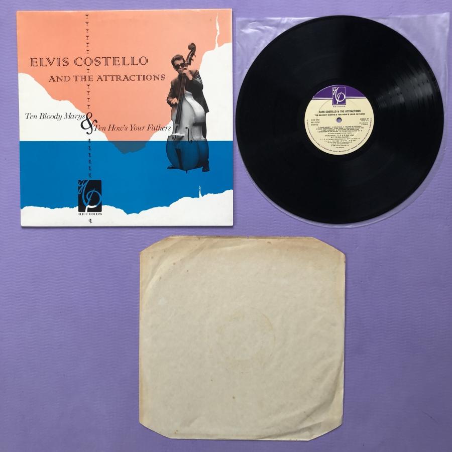 1984年 英国オリジナルリリース盤 Elvis Costello & The Attractions LPレコード Ten Bloody