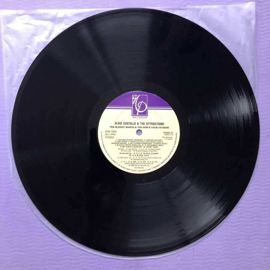 1984年 英国オリジナルリリース盤 Elvis Costello & The Attractions LPレコード Ten Bloody