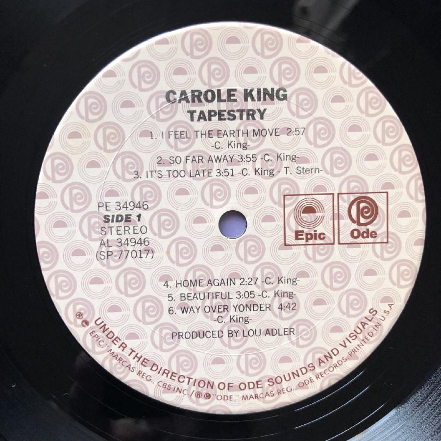 美盤 キャロル・キング Carole King 1977年 LPレコード つづれ織り Tapestry 米国盤 James Taylor