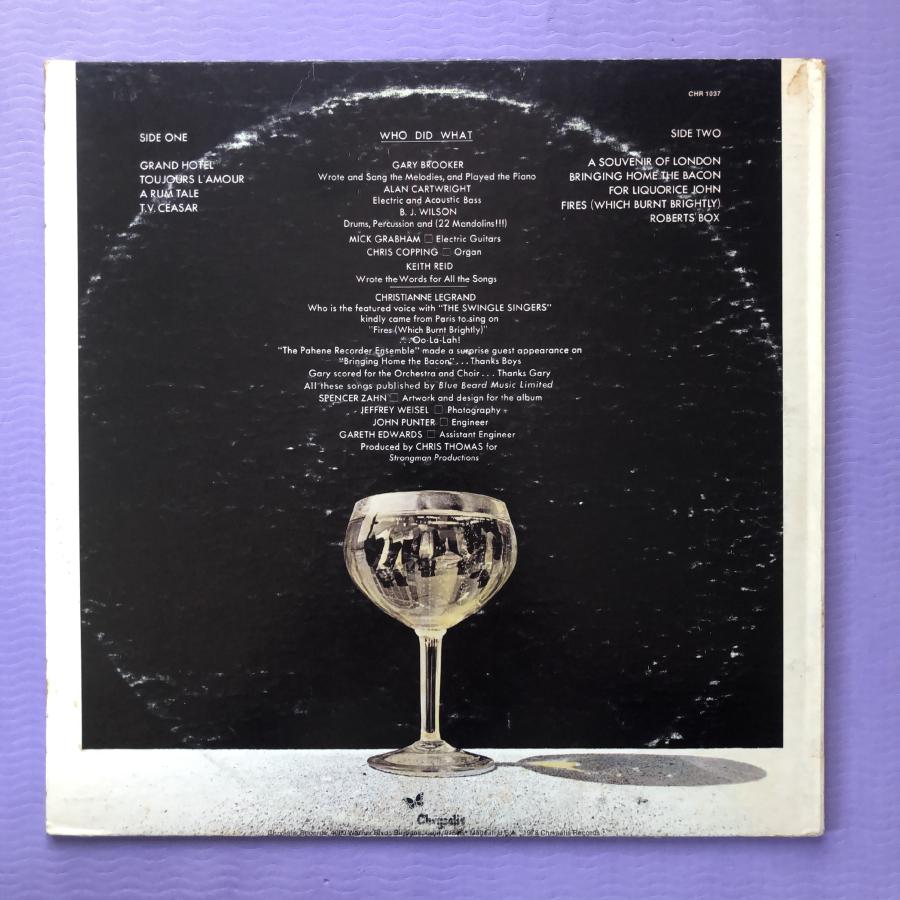 1973年米国盤 プロコル・ハルム Procol Harum LPレコード グランド・ホテル Grand Hotel 名盤 Rock Gary ...