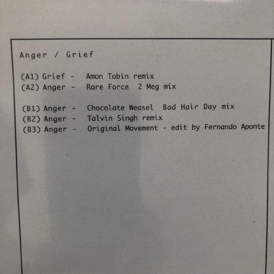 未開封新品 1997年英国オリジナルリリース盤 坂本龍一 Ryuichi Sakamoto  LPレコード Anger / Grief Anger / Grief  Japanese techno｜astrotunes｜05