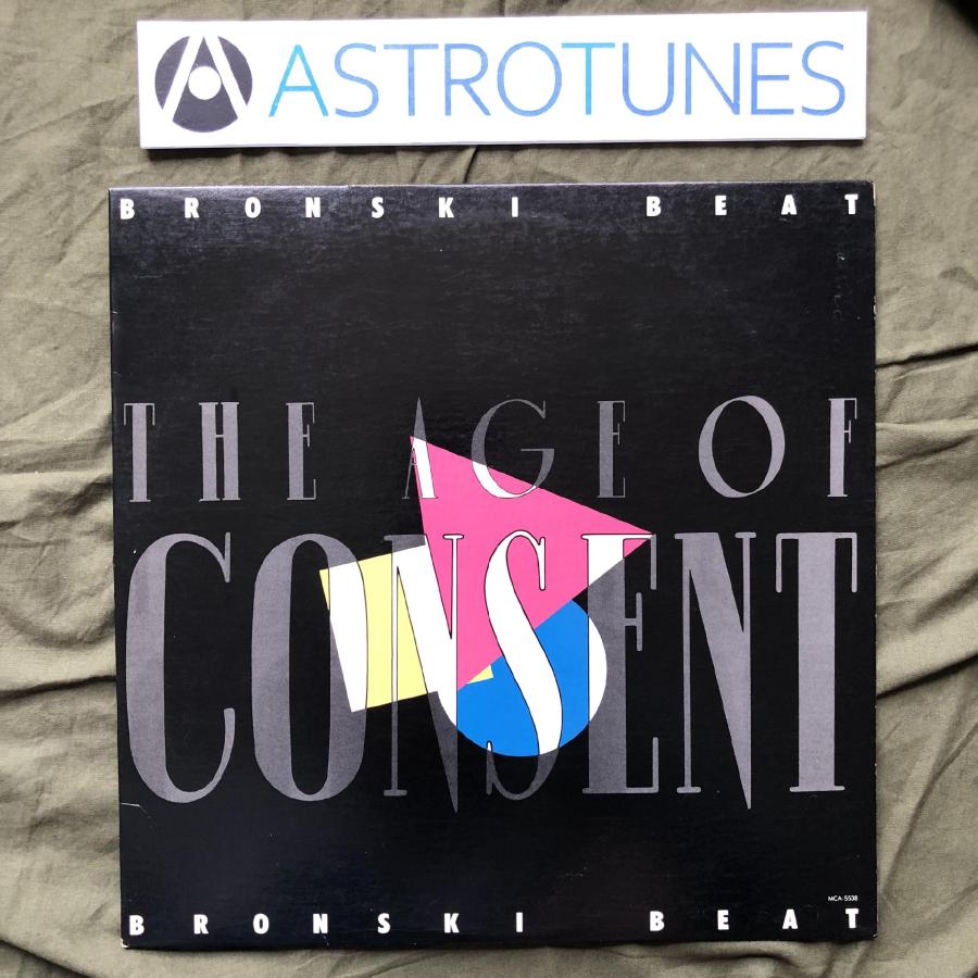 1985年 米国初盤 ブロンスキ・ビート Bronski Beat LPレコード The Age Of Consent Rock UK ...
