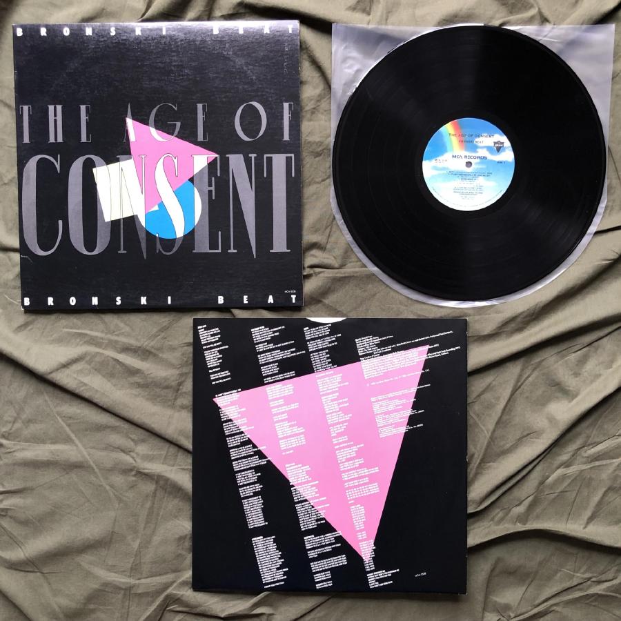 1985年 米国初盤 ブロンスキ・ビート Bronski Beat LPレコード The Age Of Consent Rock UK ...