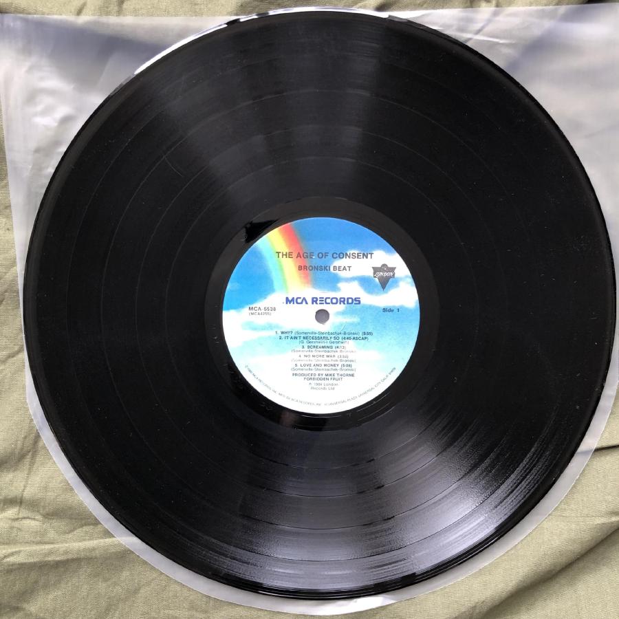 1985年 米国初盤 ブロンスキ・ビート Bronski Beat LPレコード The Age Of Consent Rock UK ...