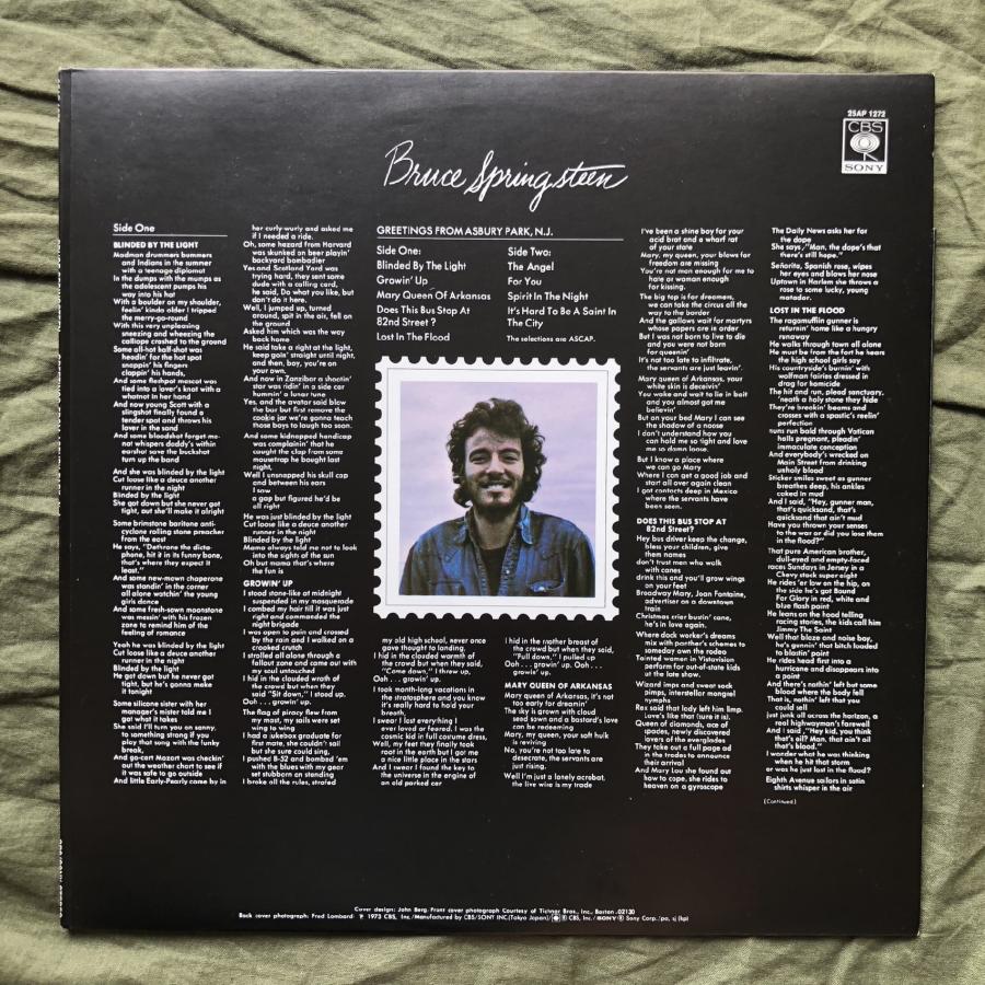 良盤 美ジャケ 1978年 国内盤 Bruce Springsteen LPレコード
