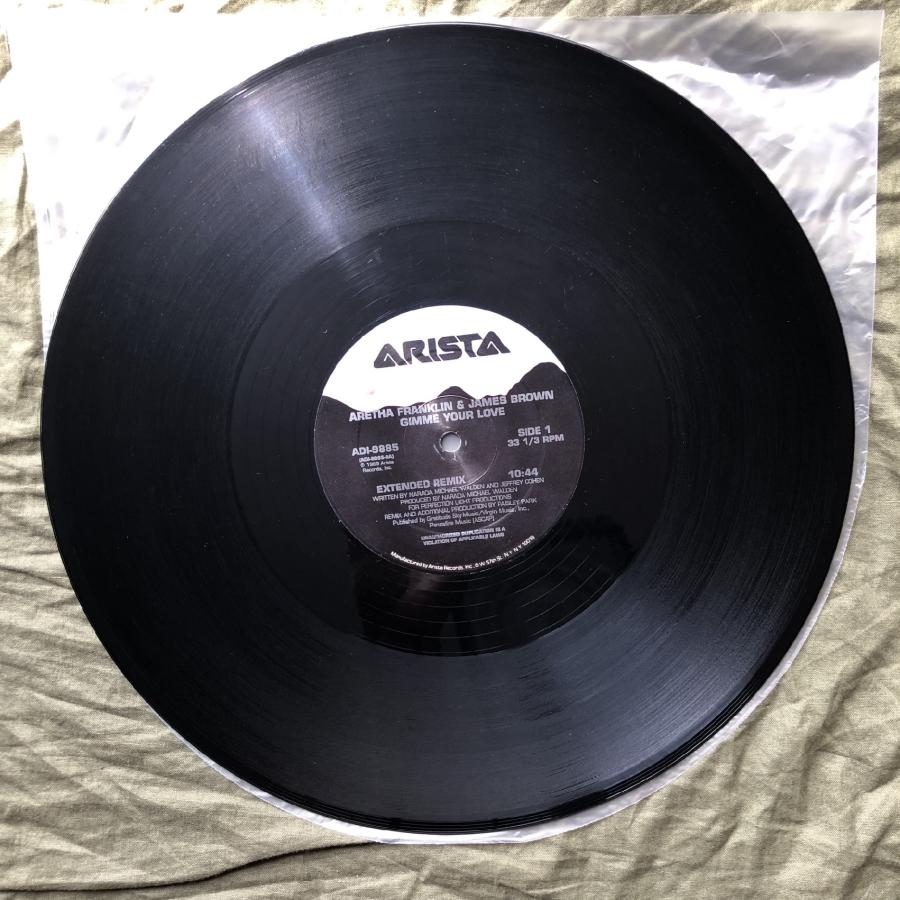 激レア 1989年 米国盤 オリジナルリリース盤 アレサ・フランクリン&ジェームス・ブラウン  LPレコード Gimme Your Love R&B ソウルファンク｜astrotunes｜08