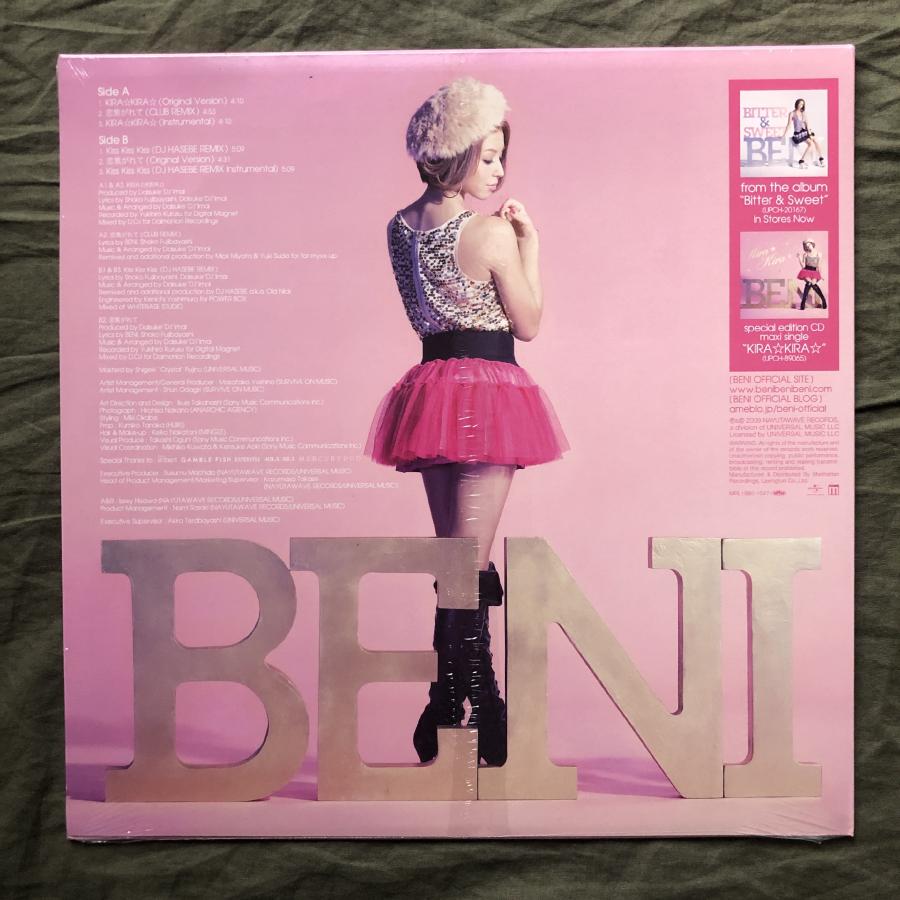 未開封新品 レア盤 2009年 オリジナルリリース盤 ベニ Beni 12''EPレコード Kira☆Kira☆ Kira J Pop