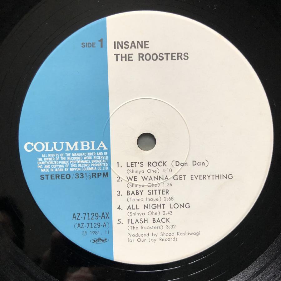 美盤 1981年 オリジナルリリース盤 ルースターズ Roosters LPレコード