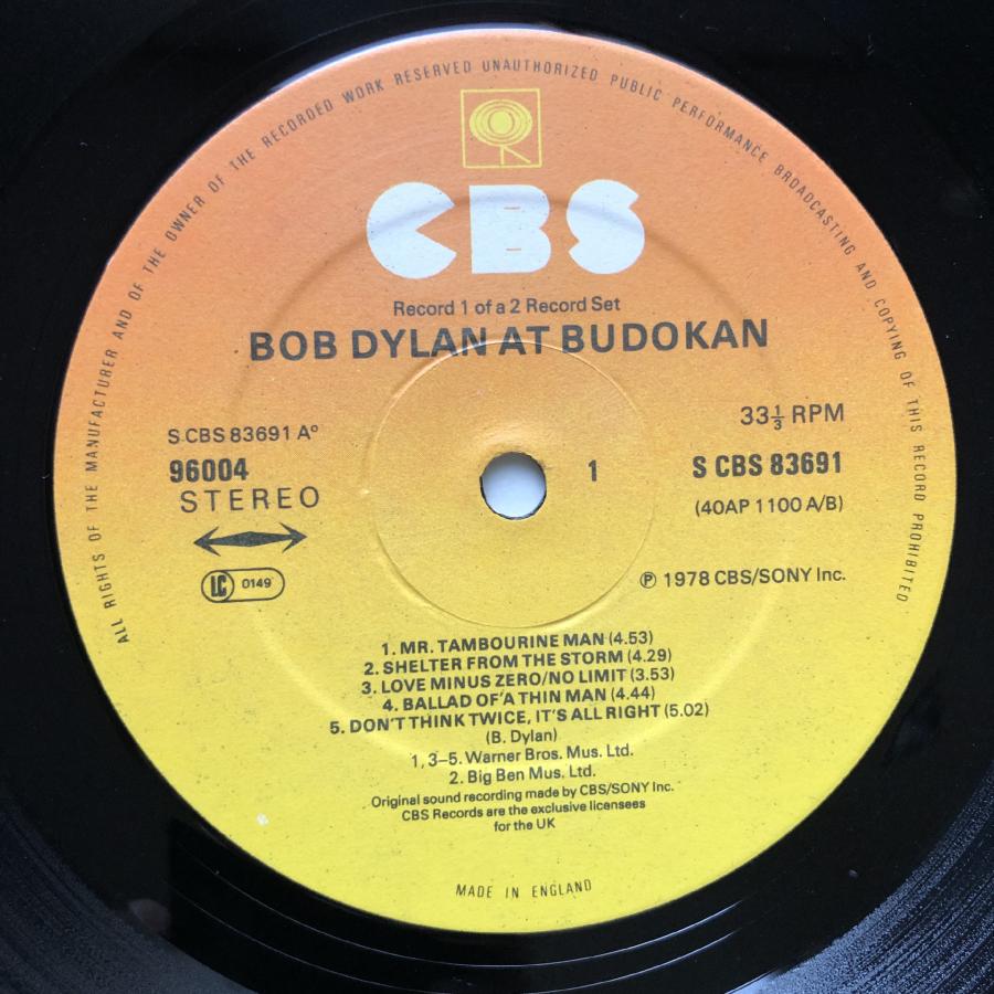 美盤 1979年 英国初盤 ボブ・ディラン Bob Dylan 2枚組LPレコード