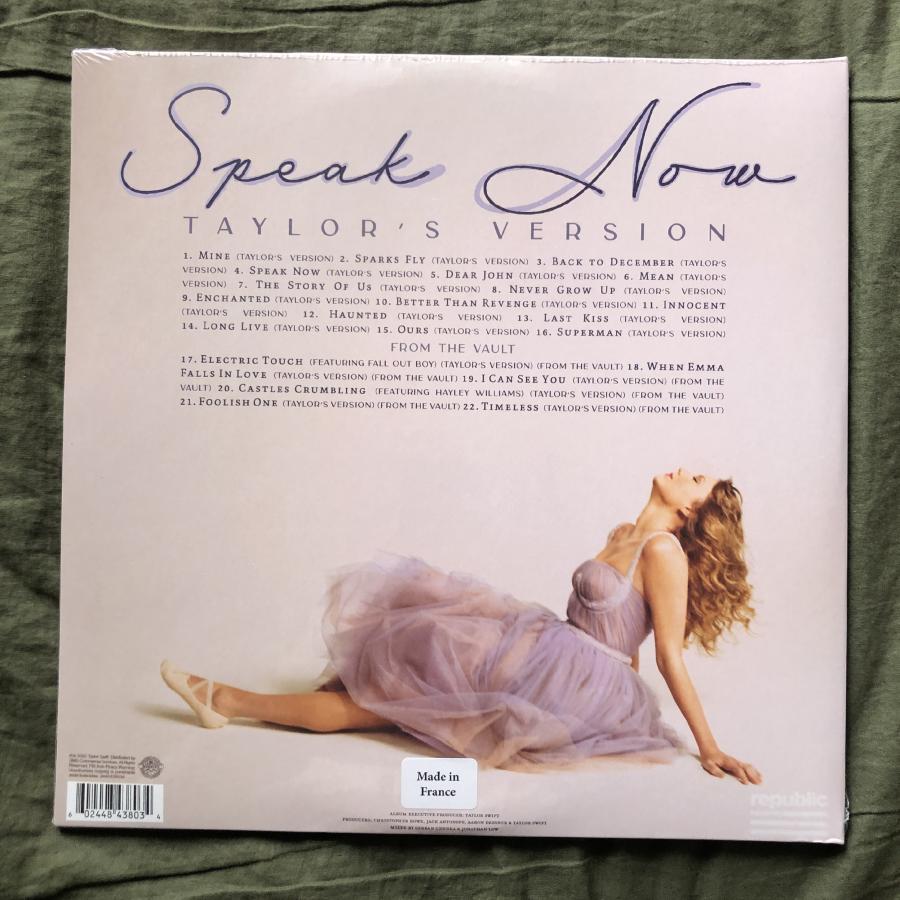 Taylor Swift Speak Now 3LP レコード Taylor Swift — Speak Now: Taylor's Version (3-LP) – Deaf Man