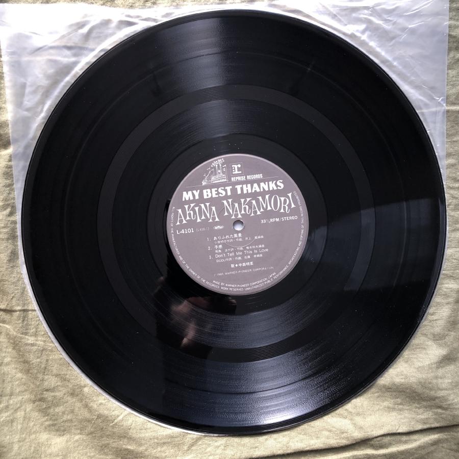 美盤 美ジャケ 美品 1985年 中森明菜 12''EPレコード My Best Thanks