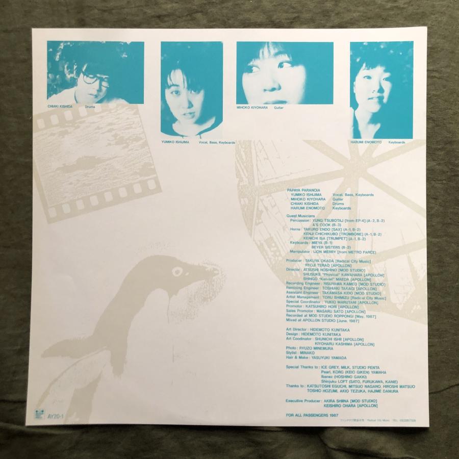パパイヤ・パラノイア ルナティック LP Papaya Paranoia Lunatic JAPAN Medium First Press Vinyl LP | eBay