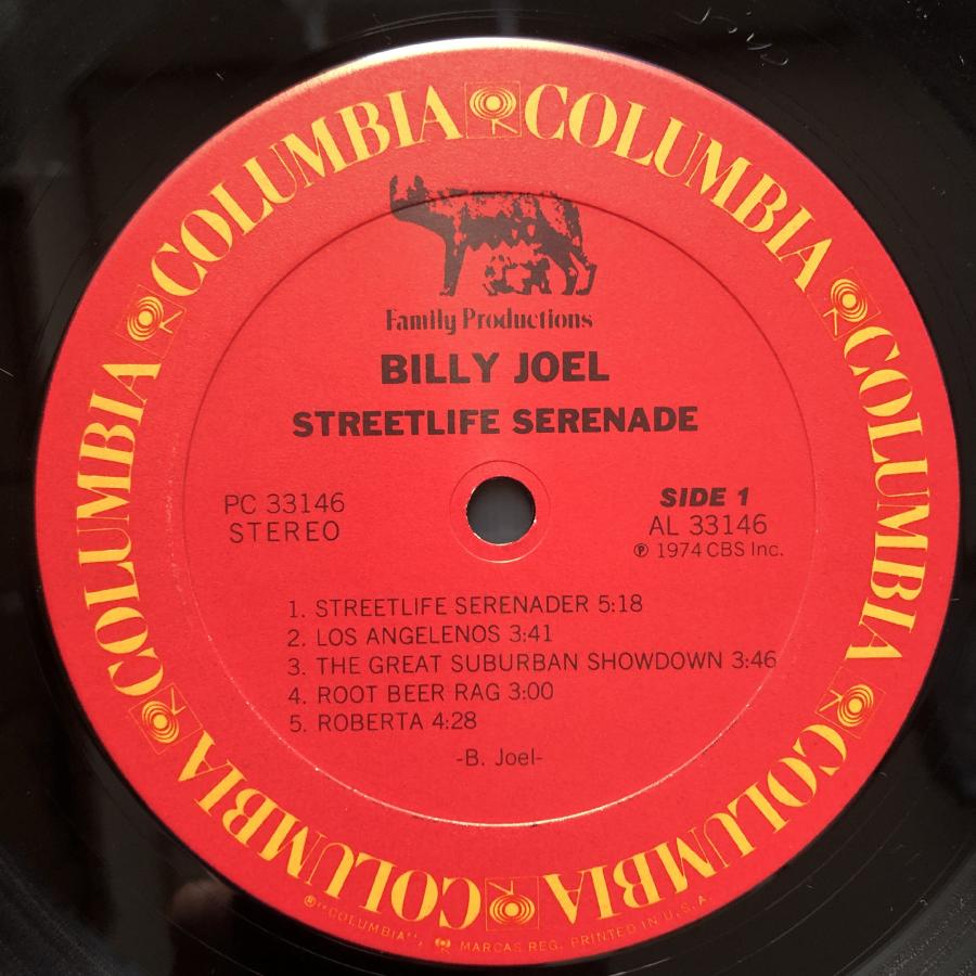 美盤 良ジャケ 1974年 PC 33146 米国 本国初盤 ビリー・ジョエル Billy Joel LPレコード Streetlife Serenade: William Smith シュリンク｜astrotunes｜06