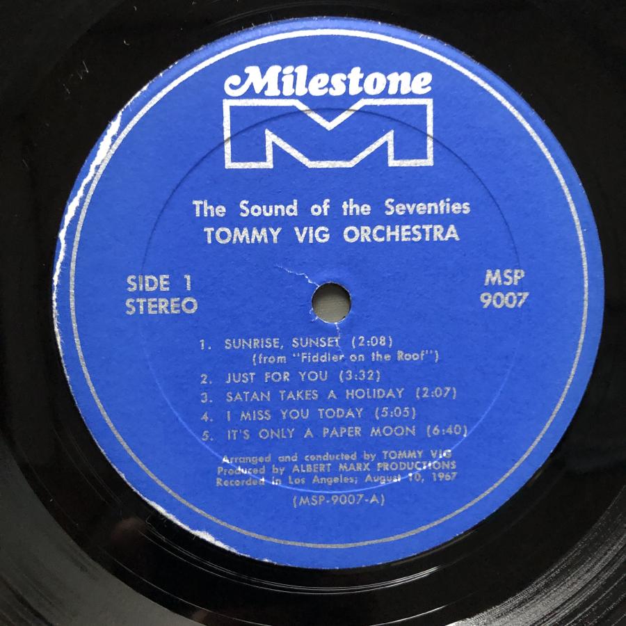 原信夫Collection 美盤 良ジャケ 1968年 米国 本国オリジ盤 トミー・ヴィッグ Tommy Vig Orchestra LPレコード The Sound Of The Seventies｜astrotunes｜07