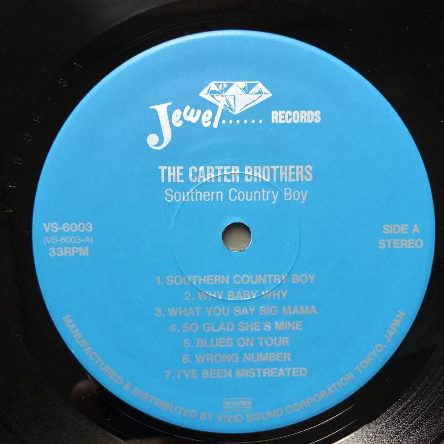 良盤 良ジャケ 両面マト1A1 国内盤 カーター・ブラザーズ Carter Brothers LPレコード Southern Country Boy ブルース LA Blues｜astrotunes｜07
