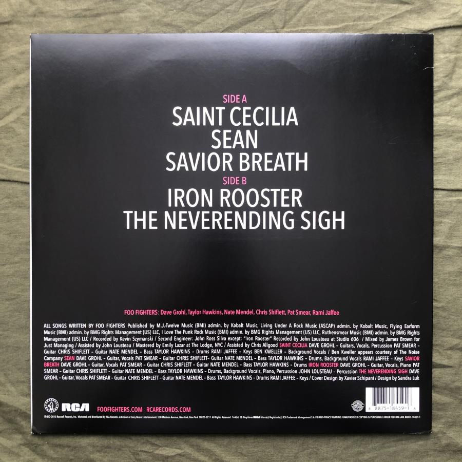 傷なし美盤 激レア 2016年 米国 本国オリジナル盤 フー・ファイターズ Foo Fighters LPレコード Miniアルバム Saint Cecilia EP Dave Grohl｜astrotunes｜02