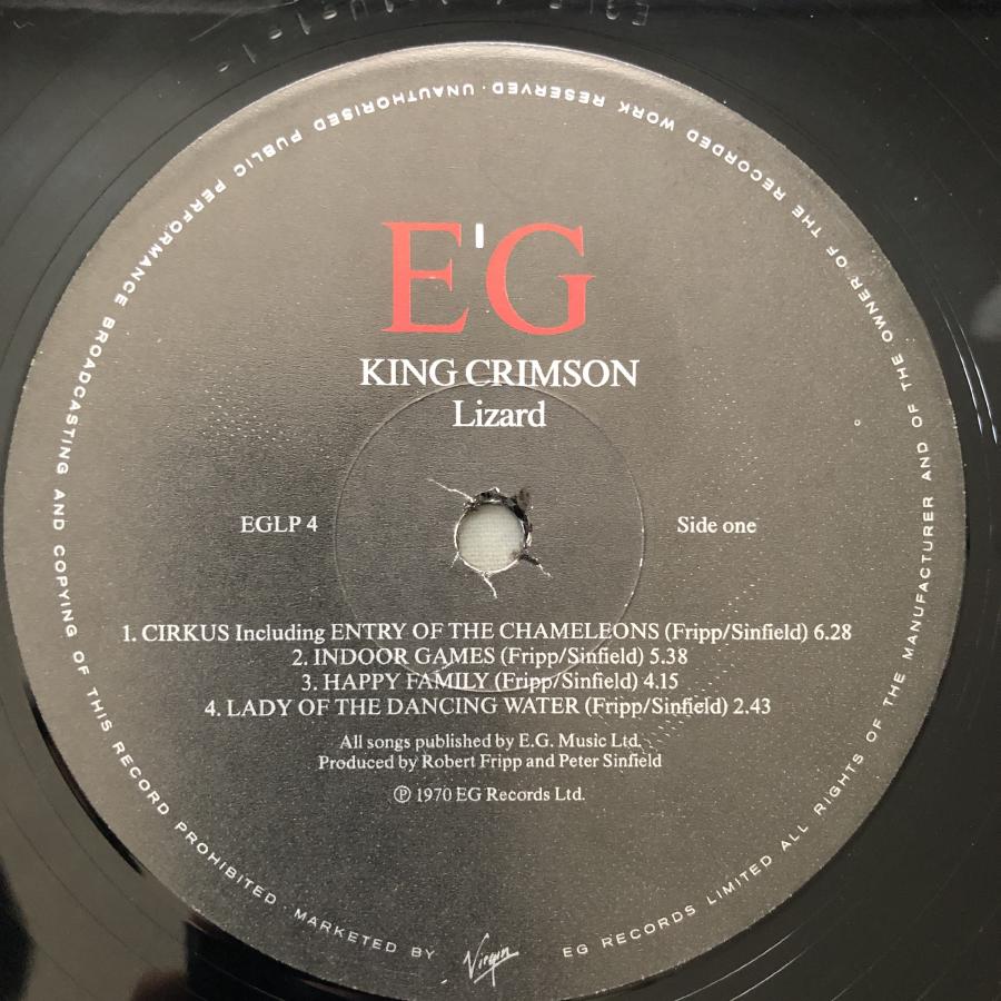 【美品/オリジナル盤】King Crimson 『Lizard』 レコード LP King Crimson Lizard (Elemental Mixes) Import 200g LP