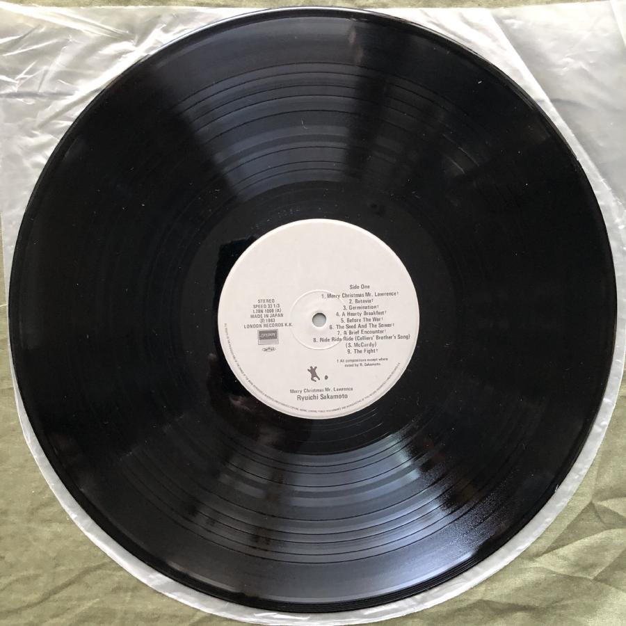 美盤 良ジャケ 1983年 オリジナルリリース 坂本龍一 LPレコード 戦場の