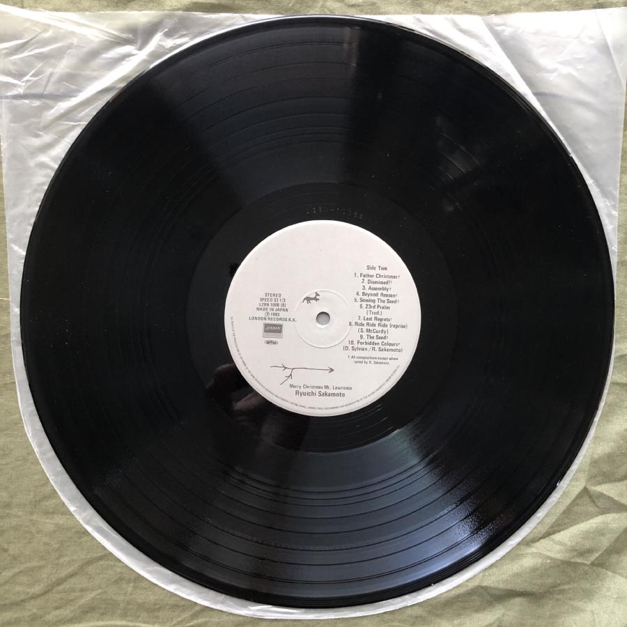 美盤 良ジャケ 1983年 オリジナルリリース 坂本龍一 LPレコード 戦場の