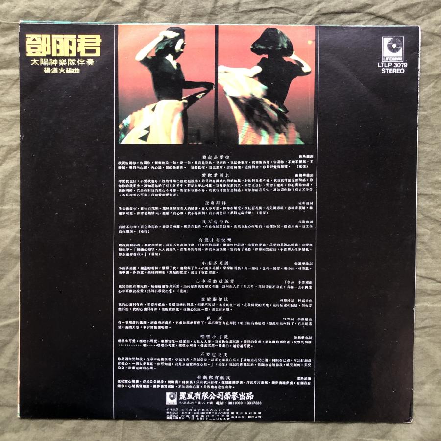 良盤 台湾盤 中国語 激レア テレサ・テン Teresa Teng 〓麗君 LP