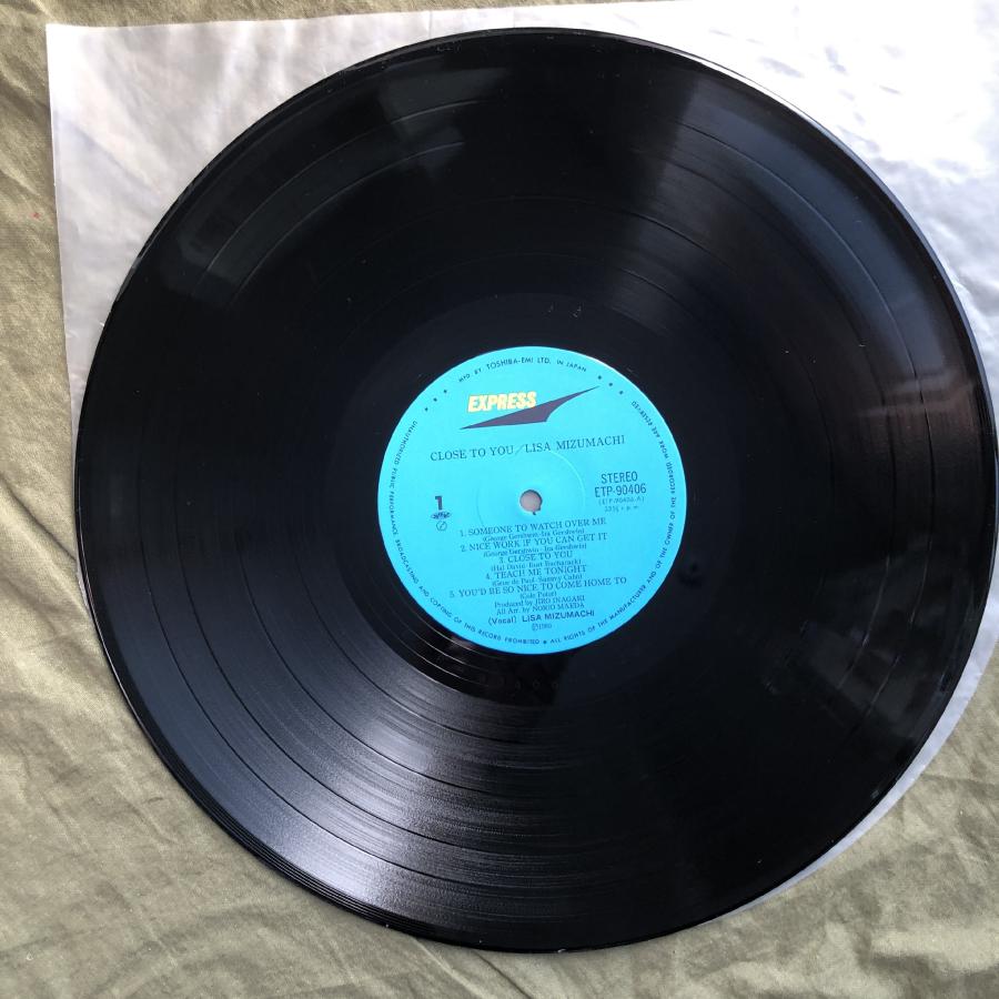 THE VINYL SOLUTION 1985年リリースレコード 傷無美盤 激レア 1985年 水町理沙 LPレコード クロース・トゥ・ユー