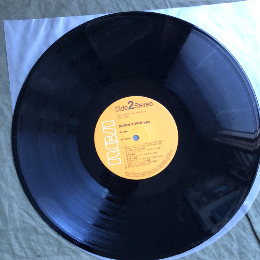 良盤 1980年 エポ Epo LPレコード ダウン・タウン Down Town 名盤 帯付
