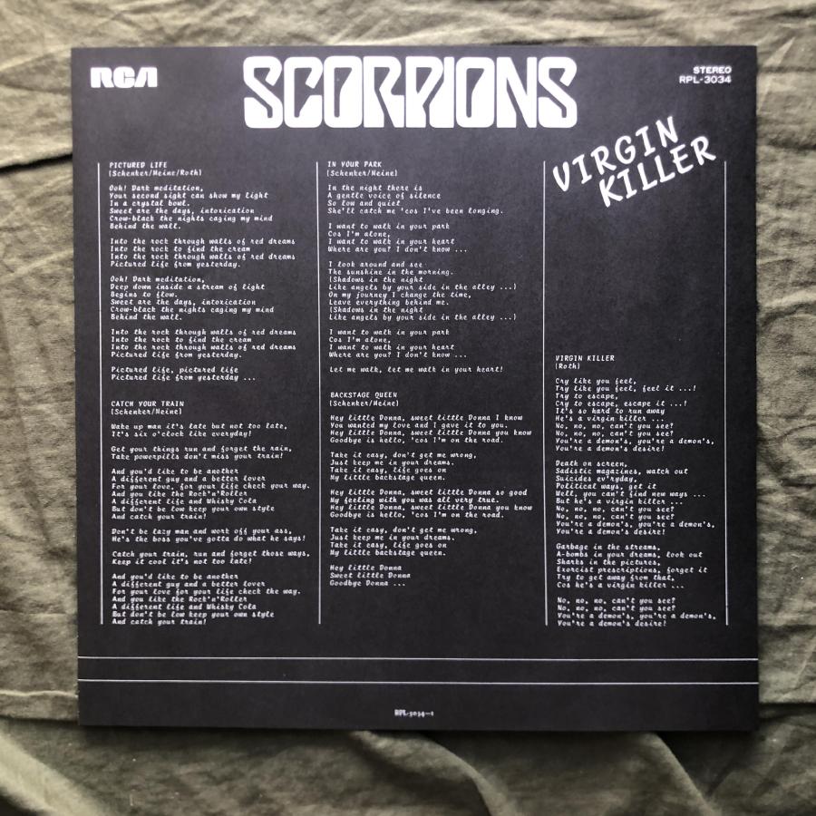 傷なし美盤 良ジャケ 両面マト121 1982年 国内盤 Scorpions LPレコード