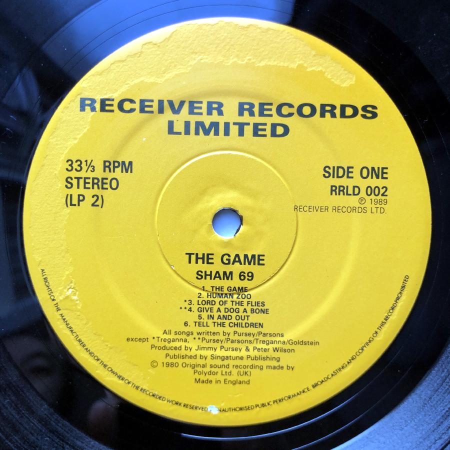 良盤 美ジャケ 1989年 英国 本国盤 シャム69 Sham 69 2枚組LPレコード