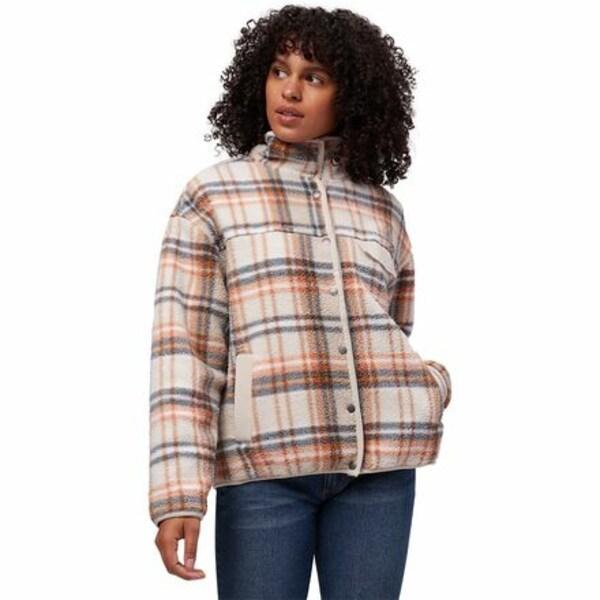 店舗ランキング商品 ストイック ジャケット ブルゾン アウター レディース Sherpa Fleece Jacket Plaid 売り出し最安値 Superavila Com