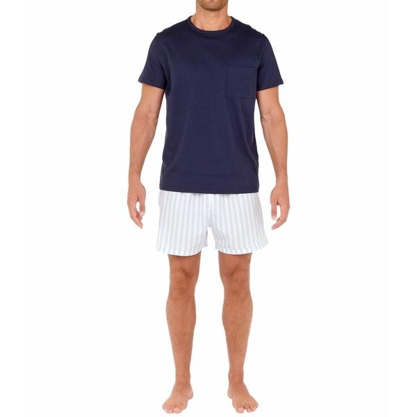 豪華 ホム ナイトウェア アンダーウェア メンズ Niolon Short Sleepwear Navy 高級感 Atempletonphoto Com