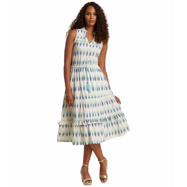 ヴァンパイアサヴァイヴァーズ ハットレイ ワンピース トップス レディース Caleigh Midi Dress Arrowhead Ikat Natural オンラインストアを販売する North Hydroguam Net